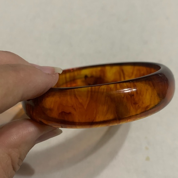 Vintage Root Beer Bangle Bracelet - Picture 1 of 4